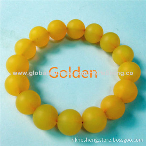 2014 Characteristic Charming Silicone Teething Beads, Food-grade and BPA-free